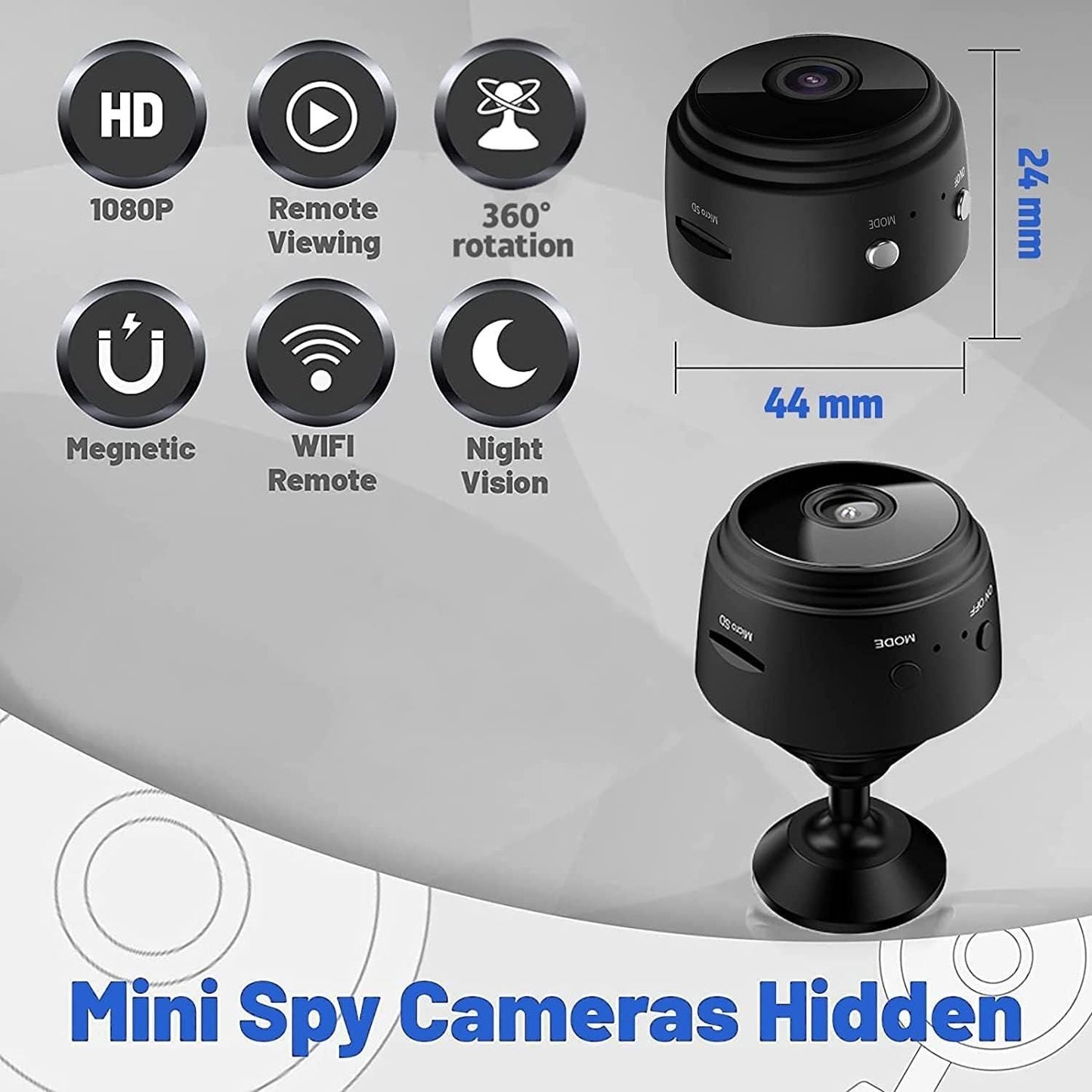 🔥Mini Spy Wireless WiFi CCTV Camera🎦