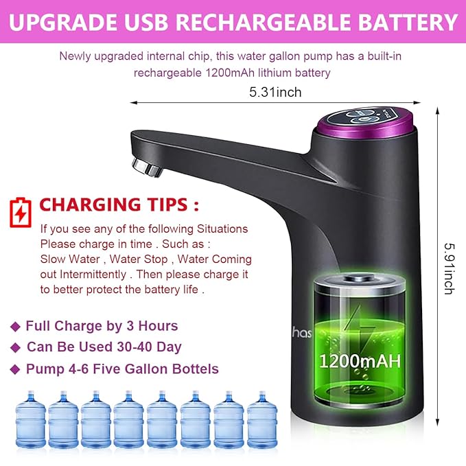 Barreled Water Pumper Mineral Spring Water Dispenser