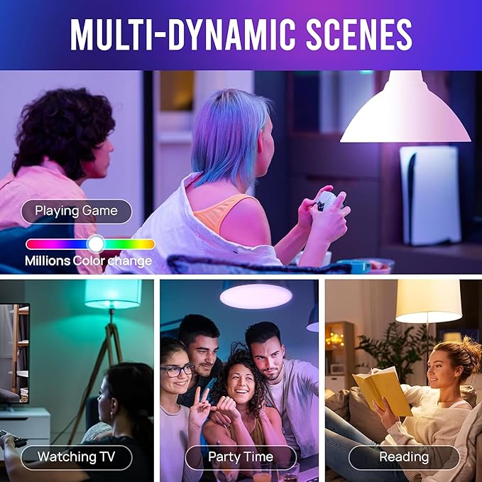 Colour Changing LED Bulb with Bluetooth Speaker & Remote