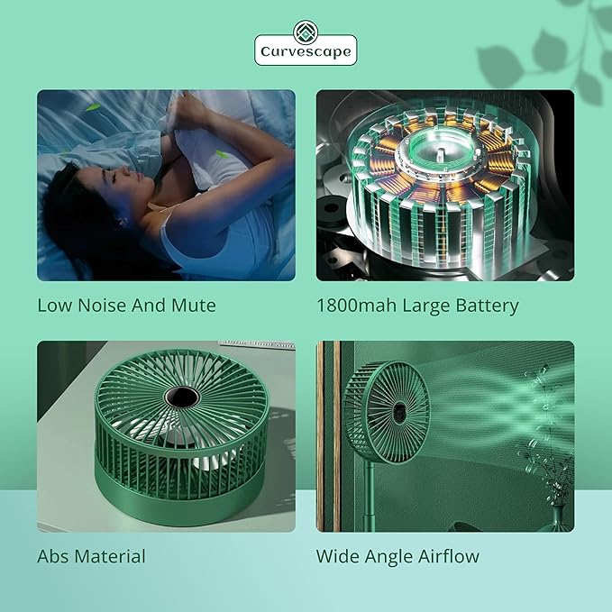Powerful Rechargeable Table Fan