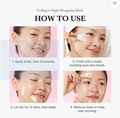 Collagen Night Wrapping Peel Off Mask Pack of 2