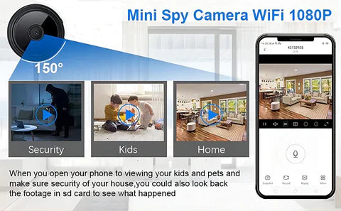 🔥Mini Spy Wireless WiFi CCTV Camera🎦